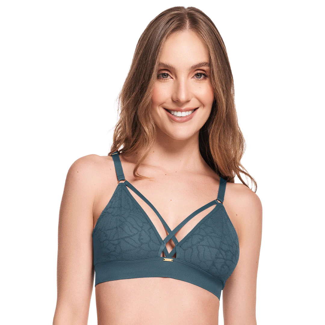 BRALETTE CON ENCAJE ROMÁNTICO - Image 3