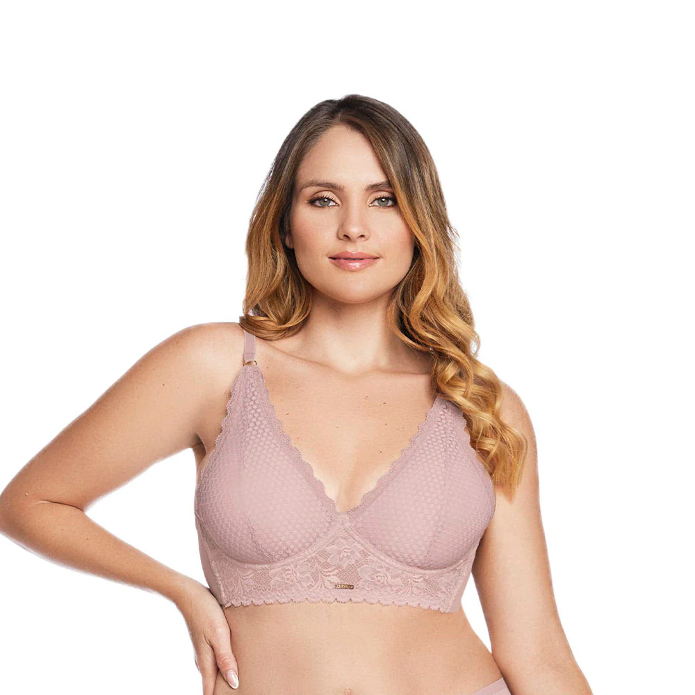 BRALETTE EN ENCAJE CON ARO Y ABROCHADURA ANCHA - Image 4