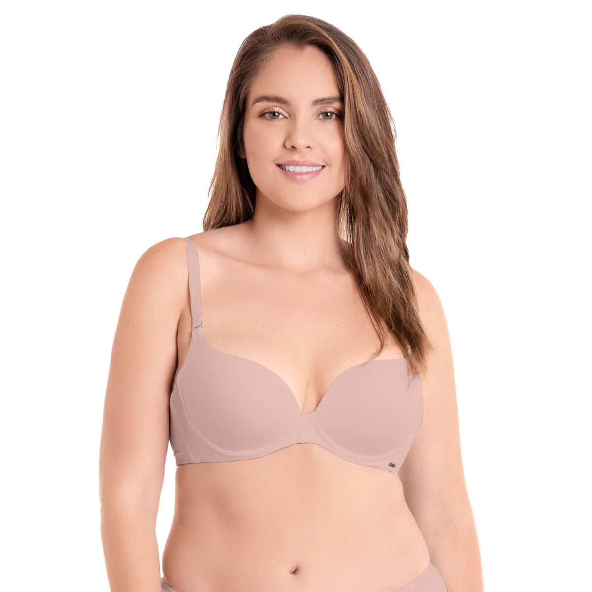 BRASIER REALCE NATURAL CON ESPALDA DOBLE TELA