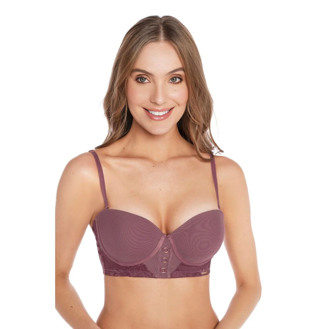 BRASIER STRAPLESS CON DISEÑO DECORATIVO EN CENTRO - Image 3