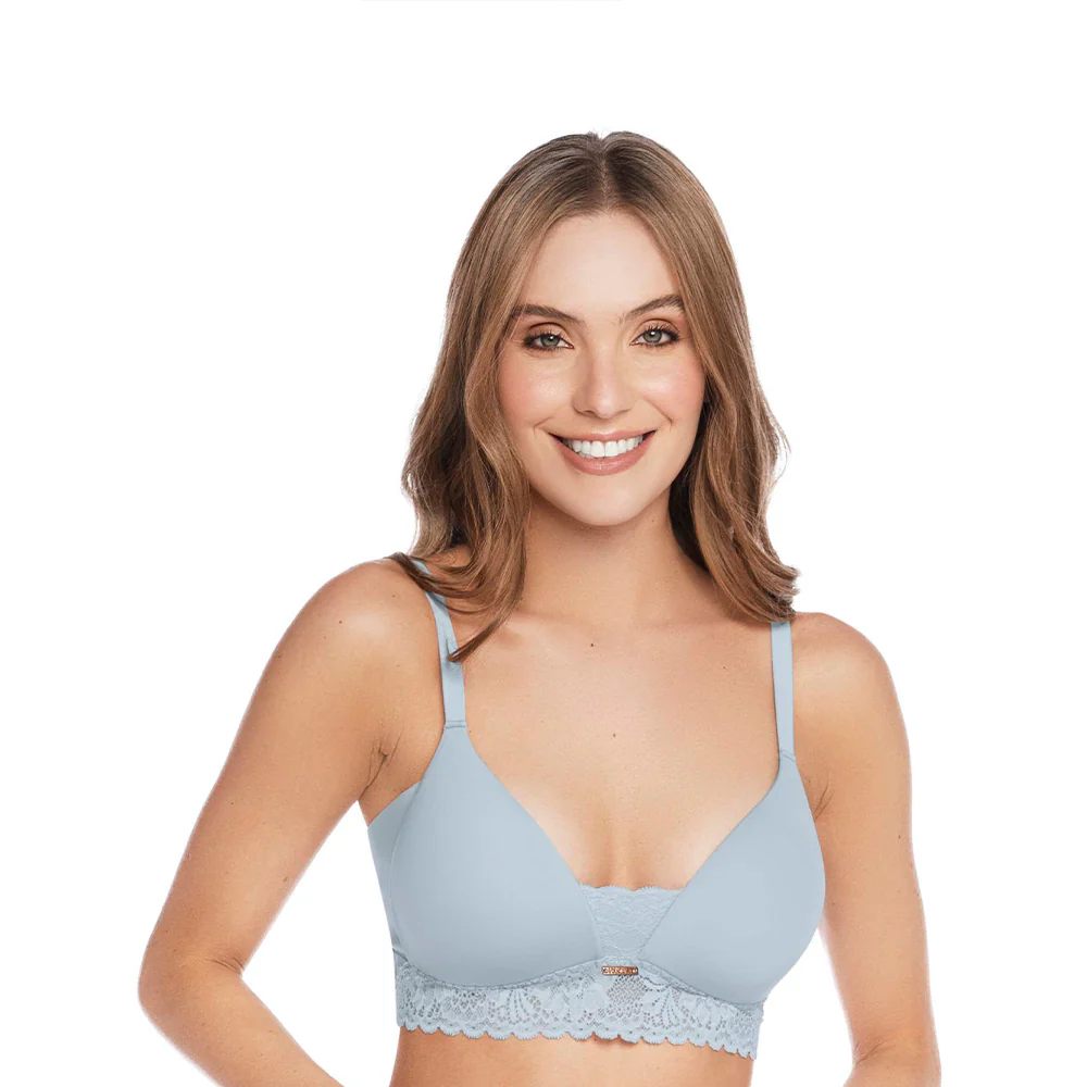 BRASIER TRIANGULAR SIN ARO CON ENCAJE EN BASE