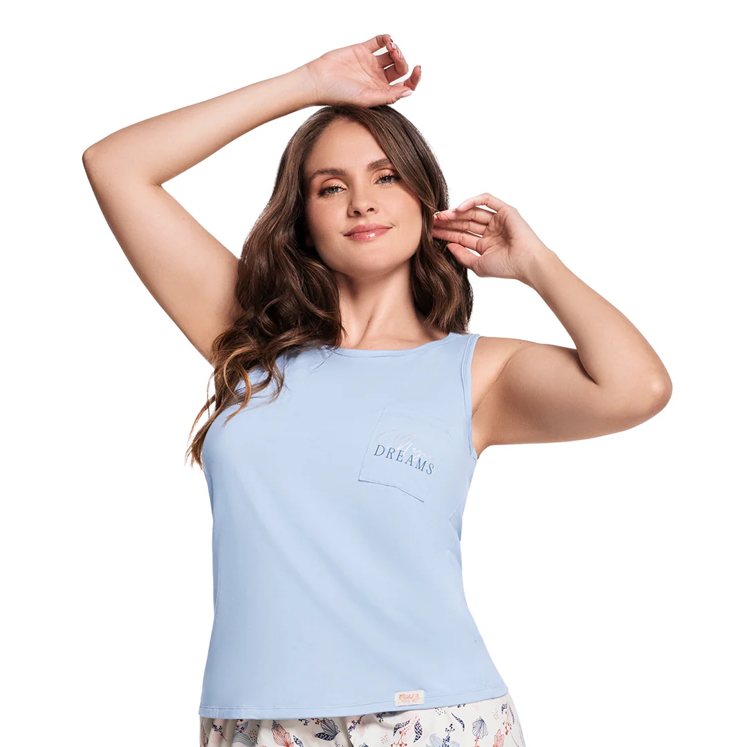 CAMISETA DE PIJAMA CON MANGA SISA - Image 3
