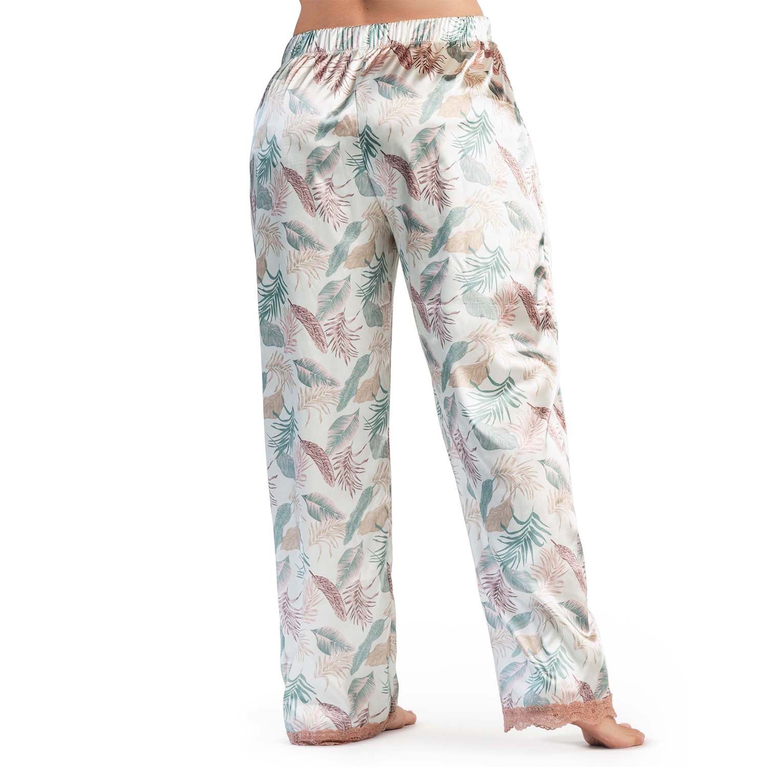 PANTALÓN DE PIJAMA CON ENCAJE EN BOTA - Image 6