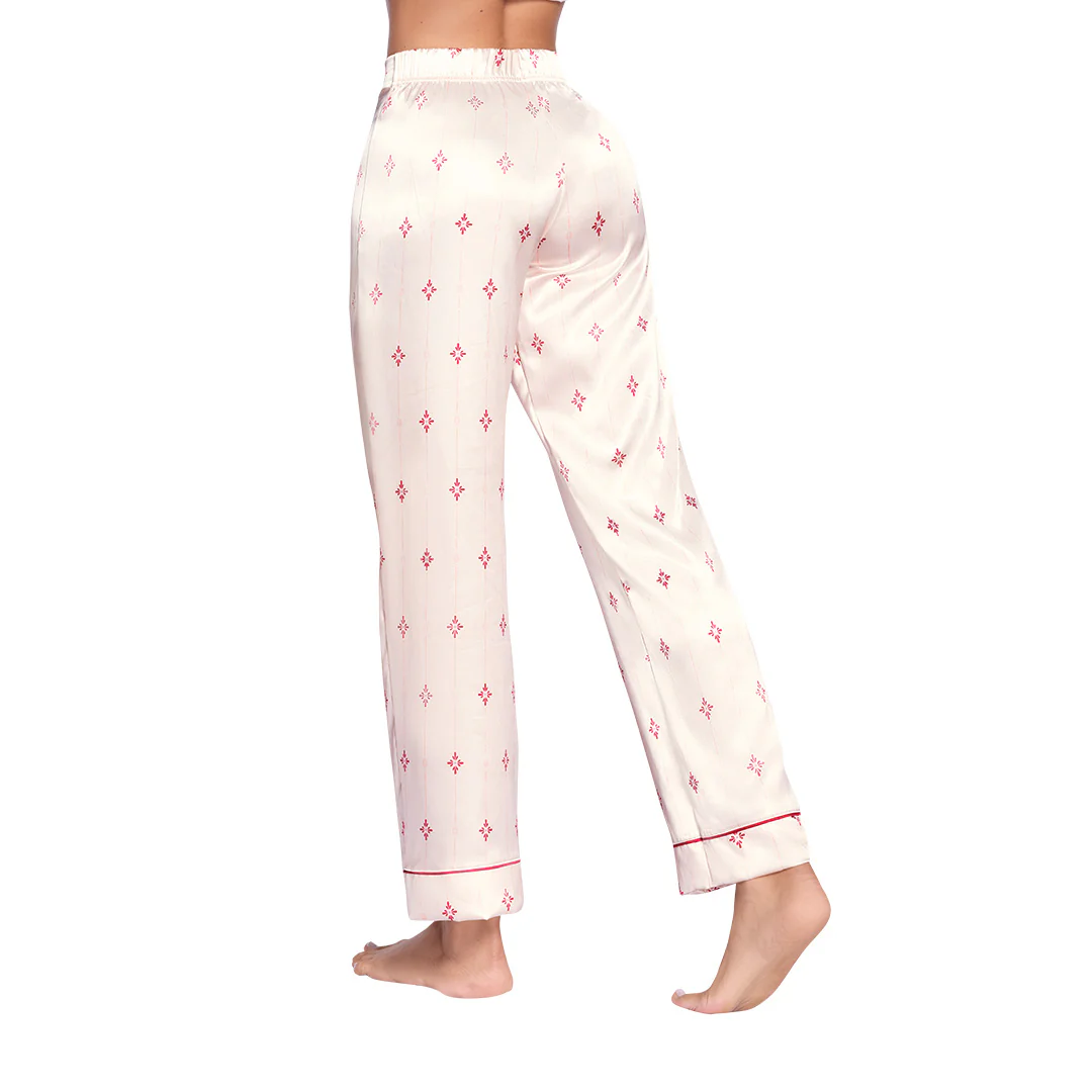 PANTALÓN DE PIJAMA ELABORADO EN SATÍN - Image 4