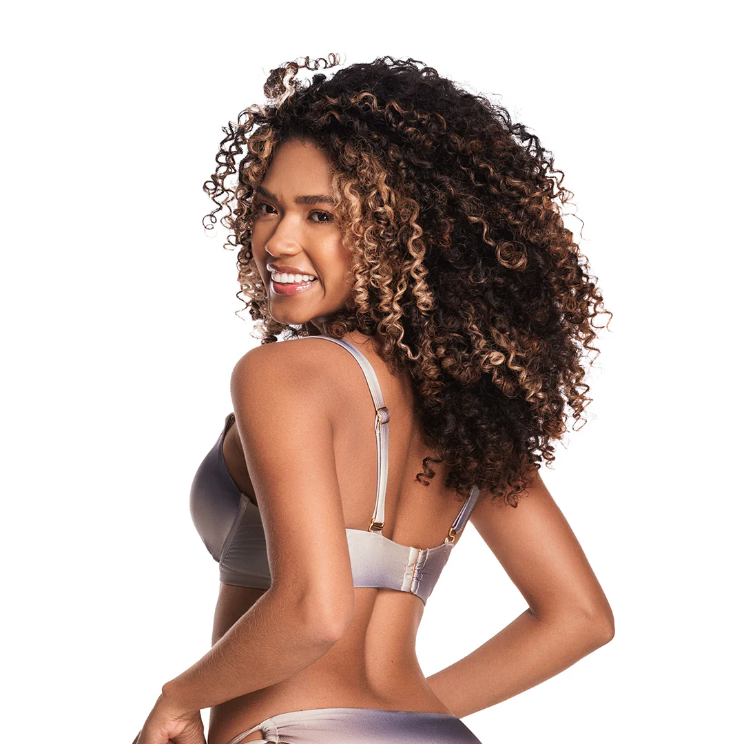 TOP DE VESTIDO DE BAÑO CON BRACHE DE 3 NIVELES - Image 2