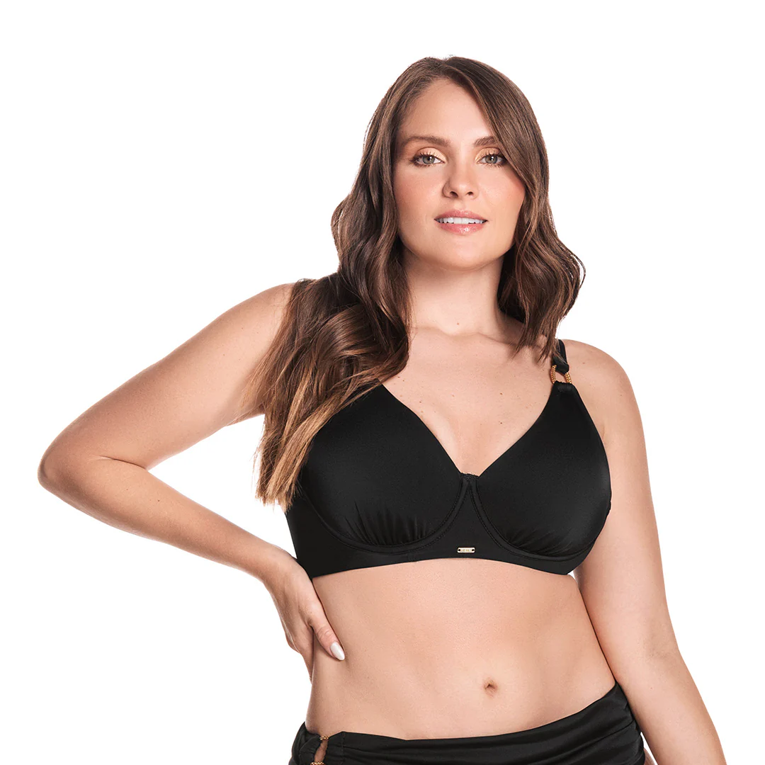 TOP DE VESTIDO DE BAÑO CON BRACHE DE 3 NIVELES - Image 4