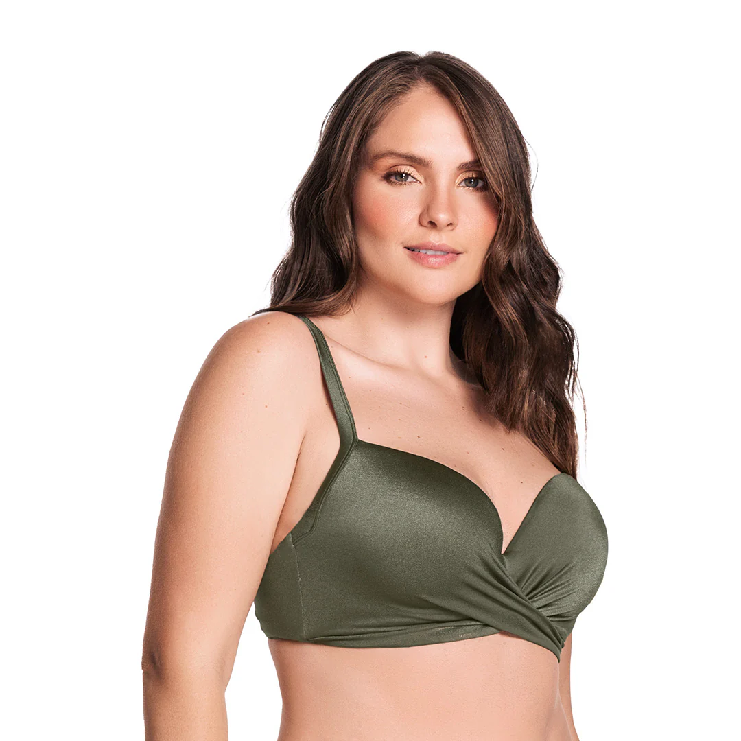 TOP DE VESTIDO DE BAÑO CON COPAS SIN REALCE