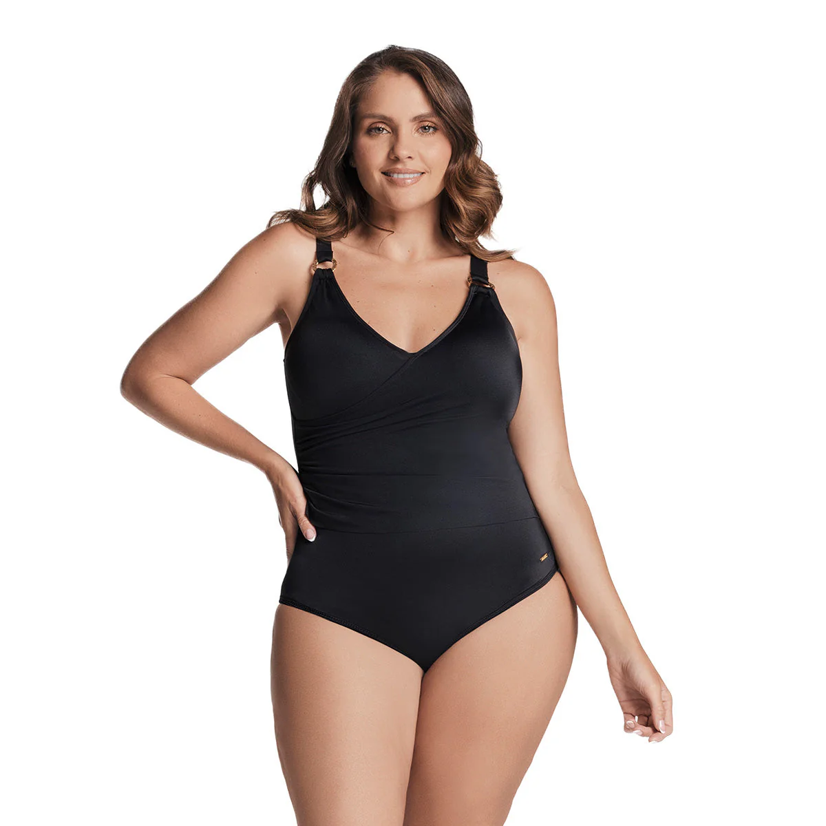 VESTIDO DE BAÑO ENTERO CON ESCOTE CRUZADO - Image 4
