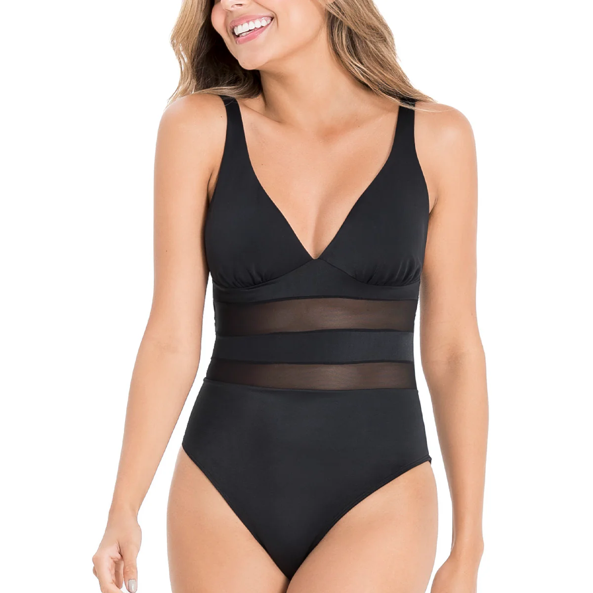 VESTIDO DE BAÑO ENTERO CON TRANSPARENCIA EN EL ABDOMEN - Image 3