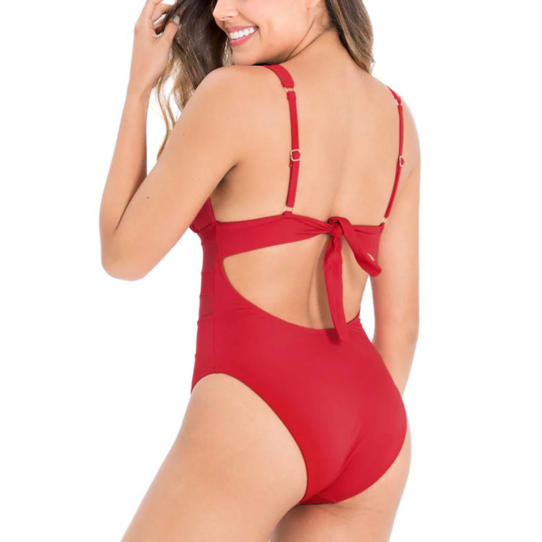 VESTIDO DE BAÑO ENTERO CON TRANSPARENCIA EN EL ABDOMEN - Image 6